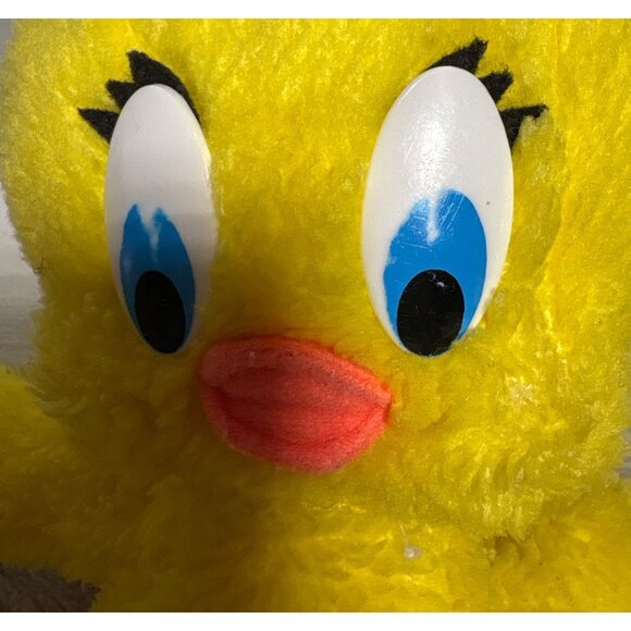 Vtg Tweety Bird Plush Yellow Orange Stuffed Toy Looney Tunes 11" Tall No tag - Picture 7 of 8